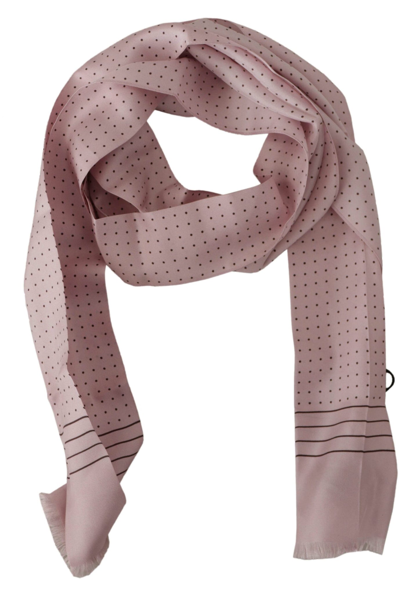 Elegant Pink Silk Men's Scarf