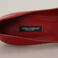 Red Patent Leather Kitten Heels Pumps Shoes