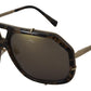Brown Camo Matte Mirror DG2167 Sunglasses