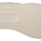 White Suede Leather Mens Low Tops Sneakers