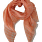 Elegant Orange Linen Shawl Wrap Scarf