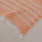 Elegant Orange Linen Shawl Wrap Scarf