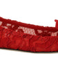 Red Taormina Crystals Loafers Flats Shoes