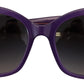 Elegant Purple Gradient Lens Sunglasses