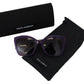 Elegant Purple Gradient Lens Sunglasses