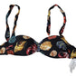 Chic Seashell Print Bikini Top