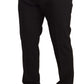 Elegant Gray Striped Three-Piece Wool Suit