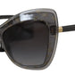 Elegant Grey Gradient Designer Sunglasses
