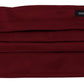 Elegant Silk Pleated Maroon Face Mask