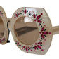 Elegant Beige Embellished Sunglasses