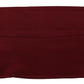 Elegant Silk Pleated Maroon Face Mask