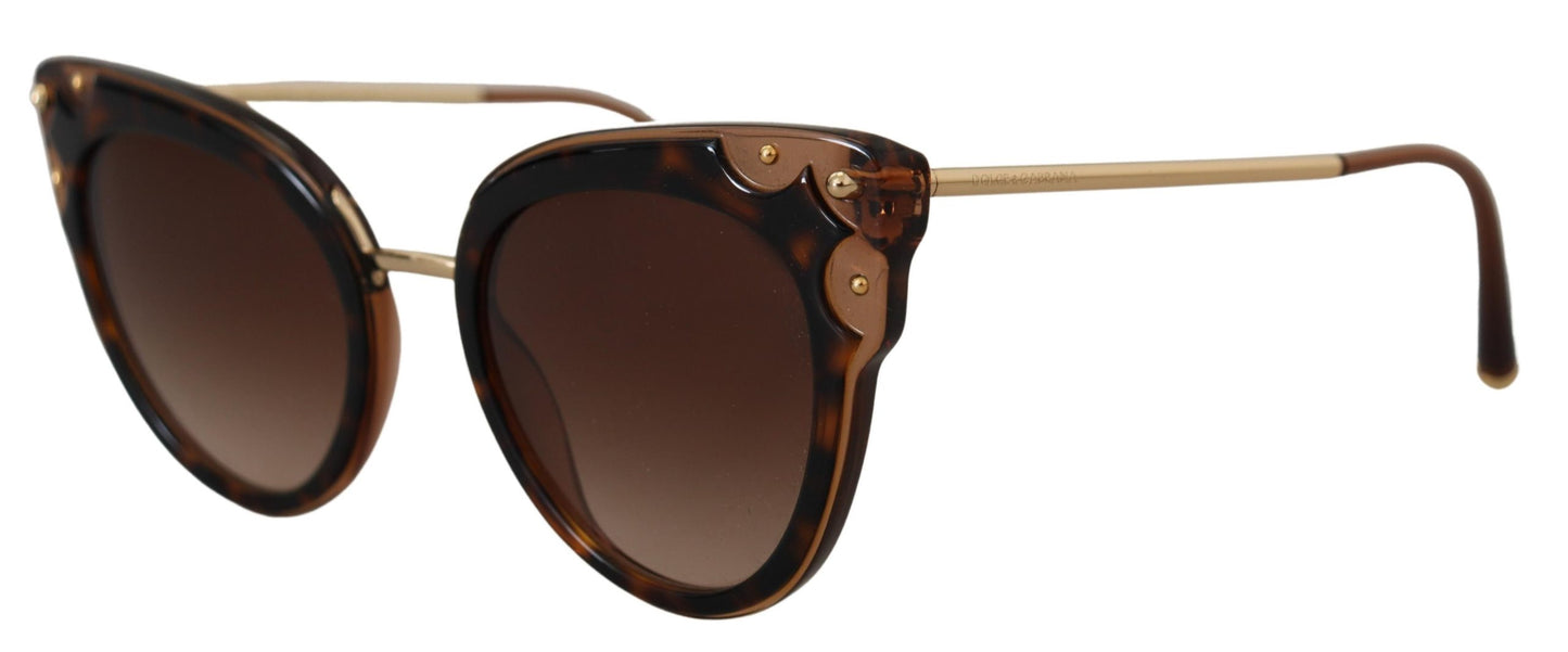 Elegant Brown Acetate Ladies Sunglasses