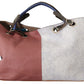 Multicolor Leather Shoulder Tote Bag