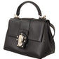 Elegant Black Leather Shoulder Satchel