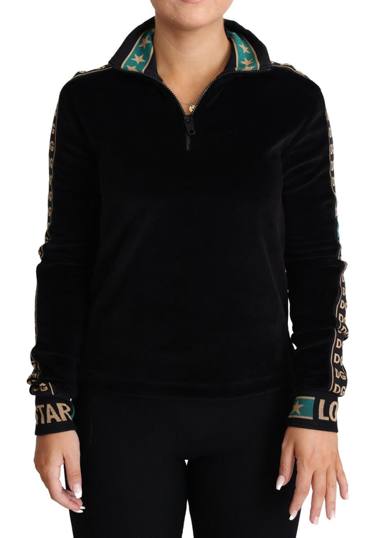 Velvet Monogram Jacquard Sweatshirt