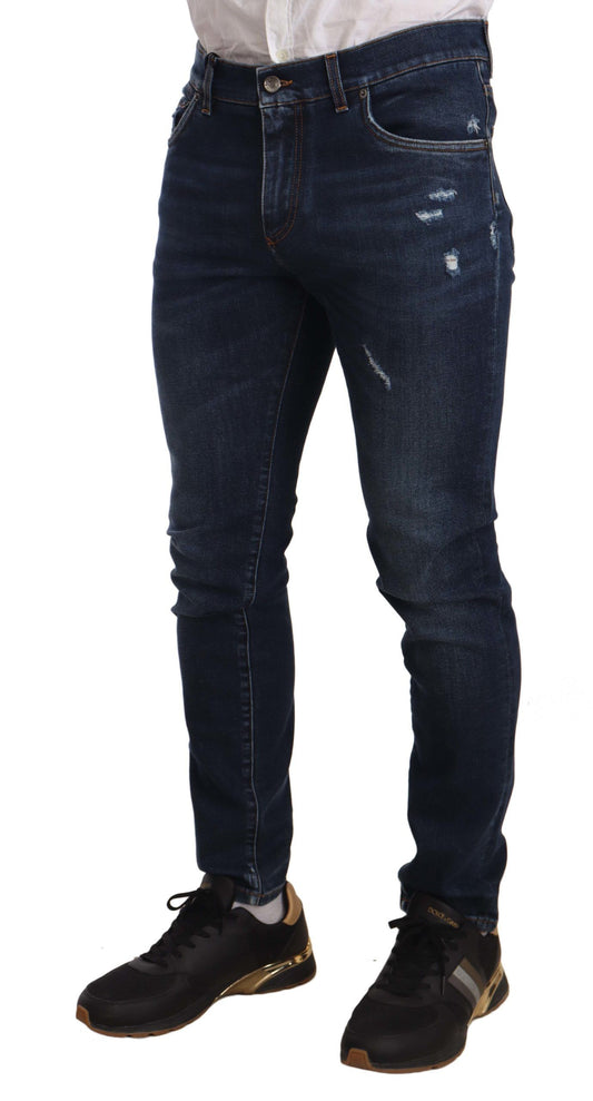 Chic Slim Fit Blue Skinny Jeans