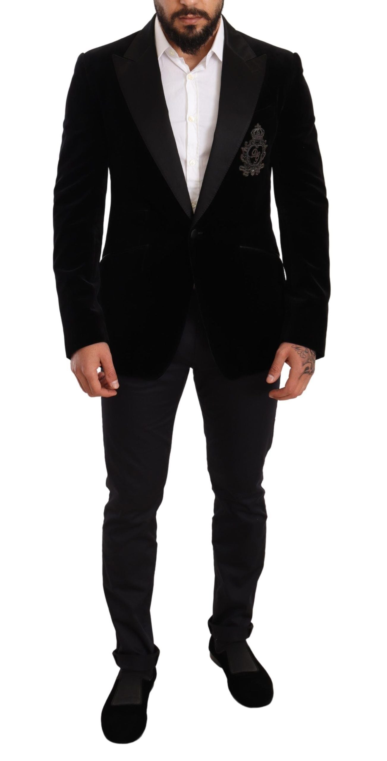 Elegant Slim Fit Sicilia Blazer with Embroidery