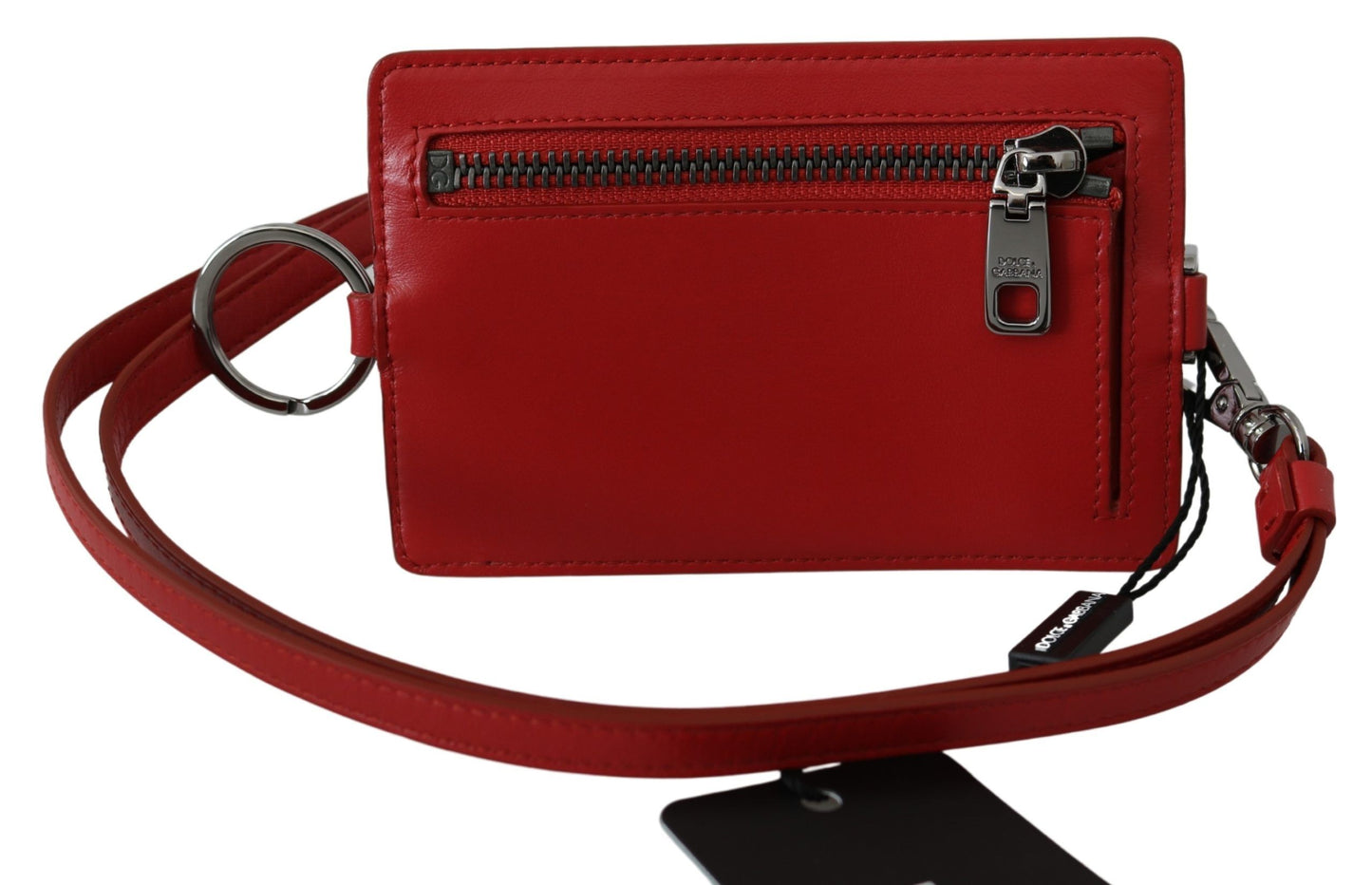 Elegant Red Leather Strap Wallet for Men