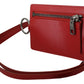 Elegant Red Leather Strap Wallet for Men