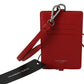Elegant Red Leather Strap Wallet for Men