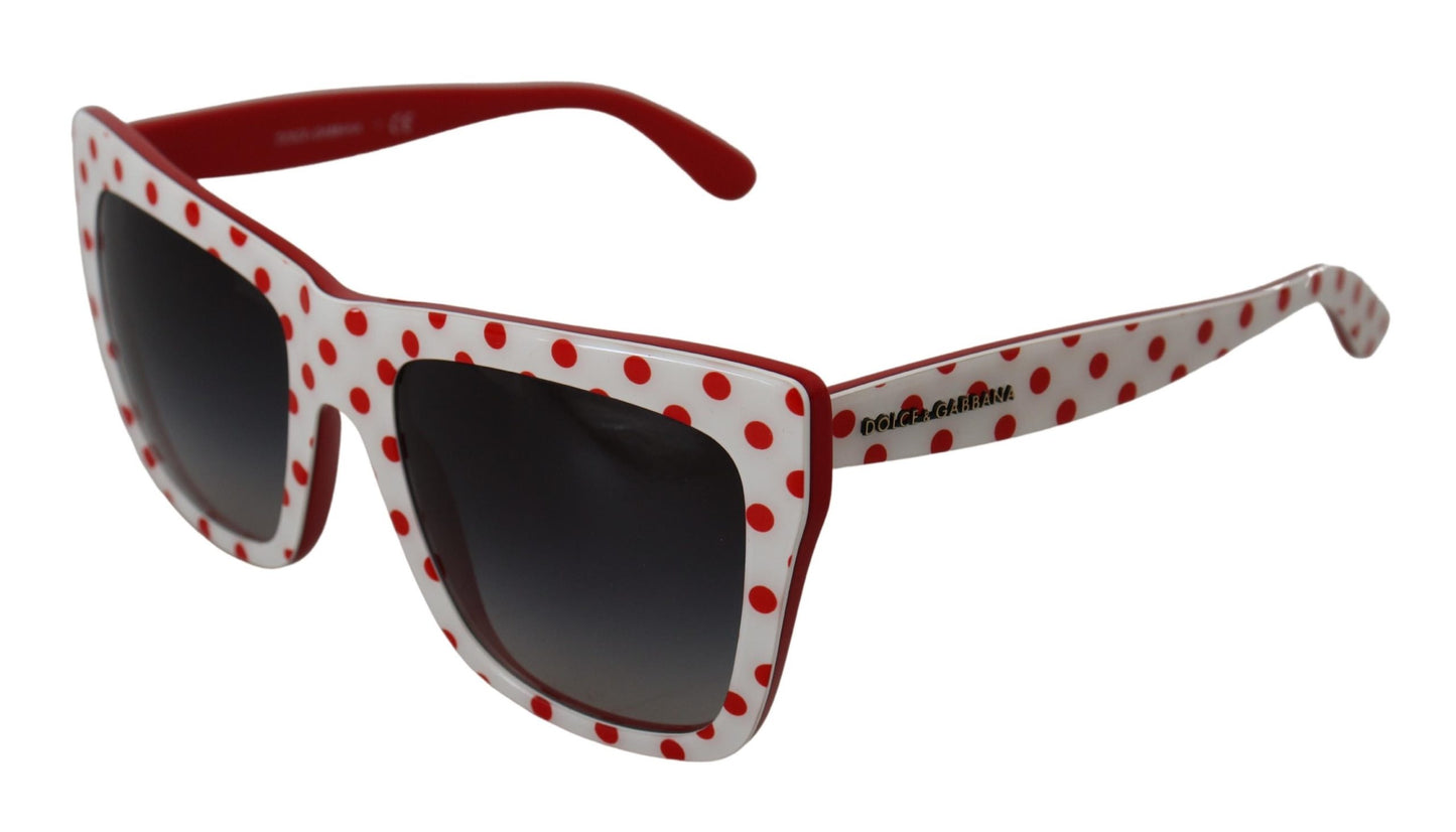 Chic Red and White Polka Dot Sunglasses