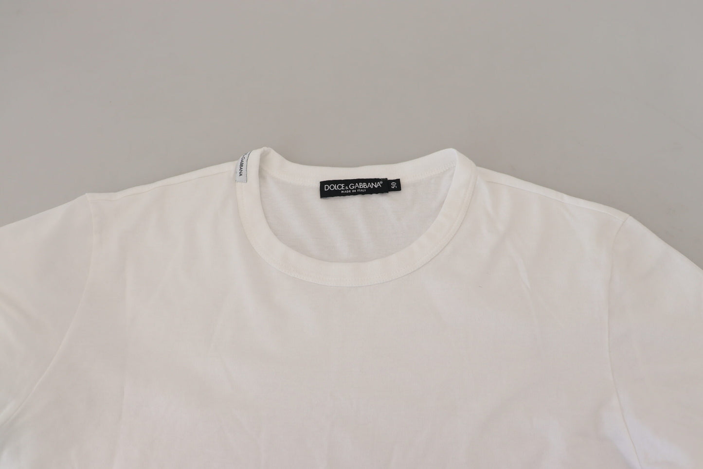 Sophisticated White Crew Neck Tee