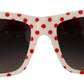 Chic Red and White Polka Dot Sunglasses