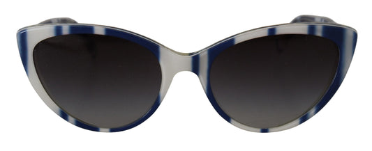 Elegant Blue & White Gradient Sunglasses