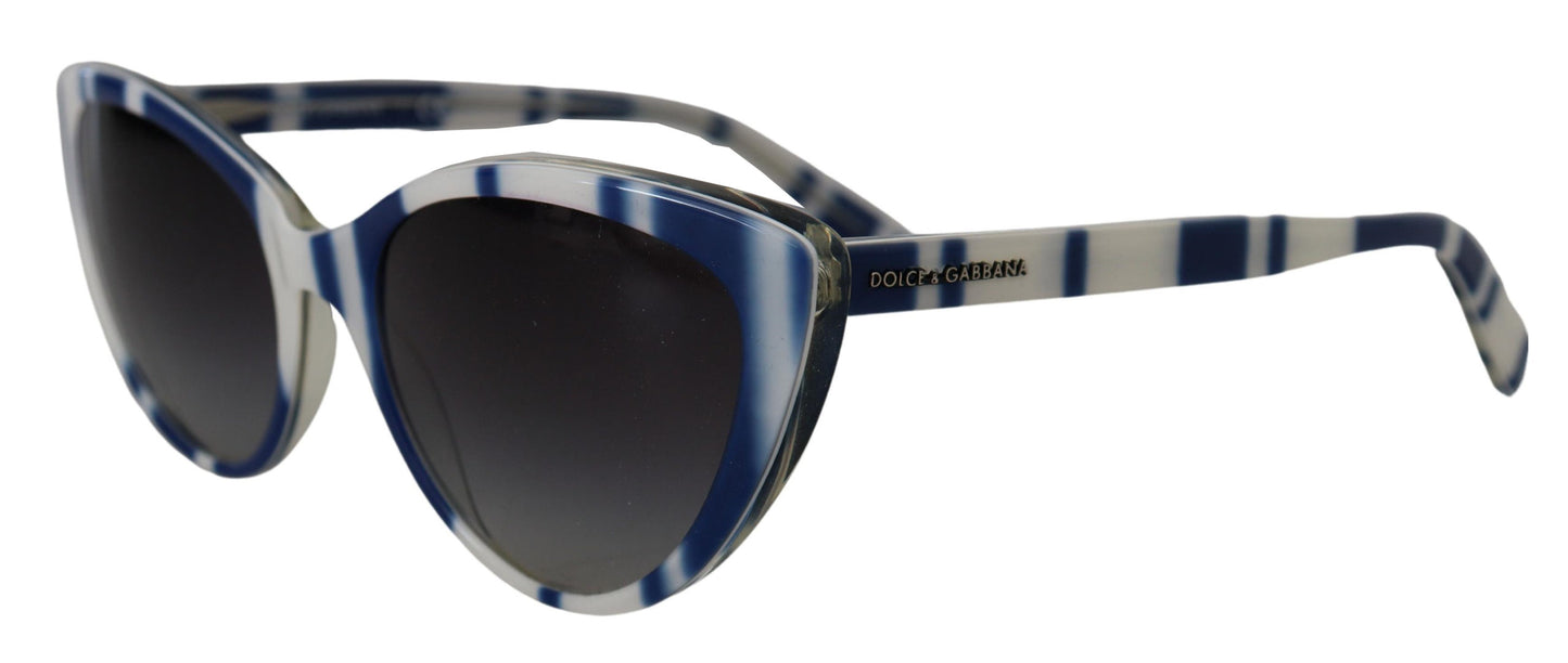 Elegant Blue & White Gradient Sunglasses