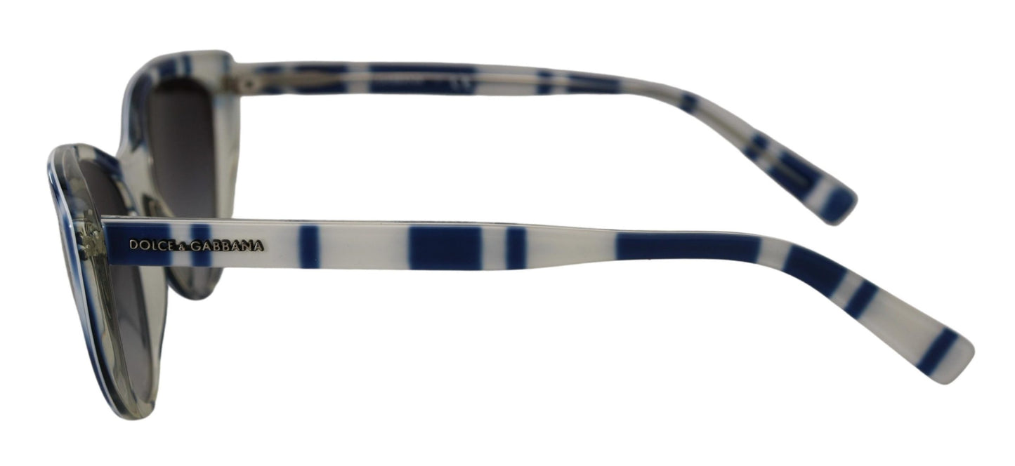 Elegant Blue & White Gradient Sunglasses