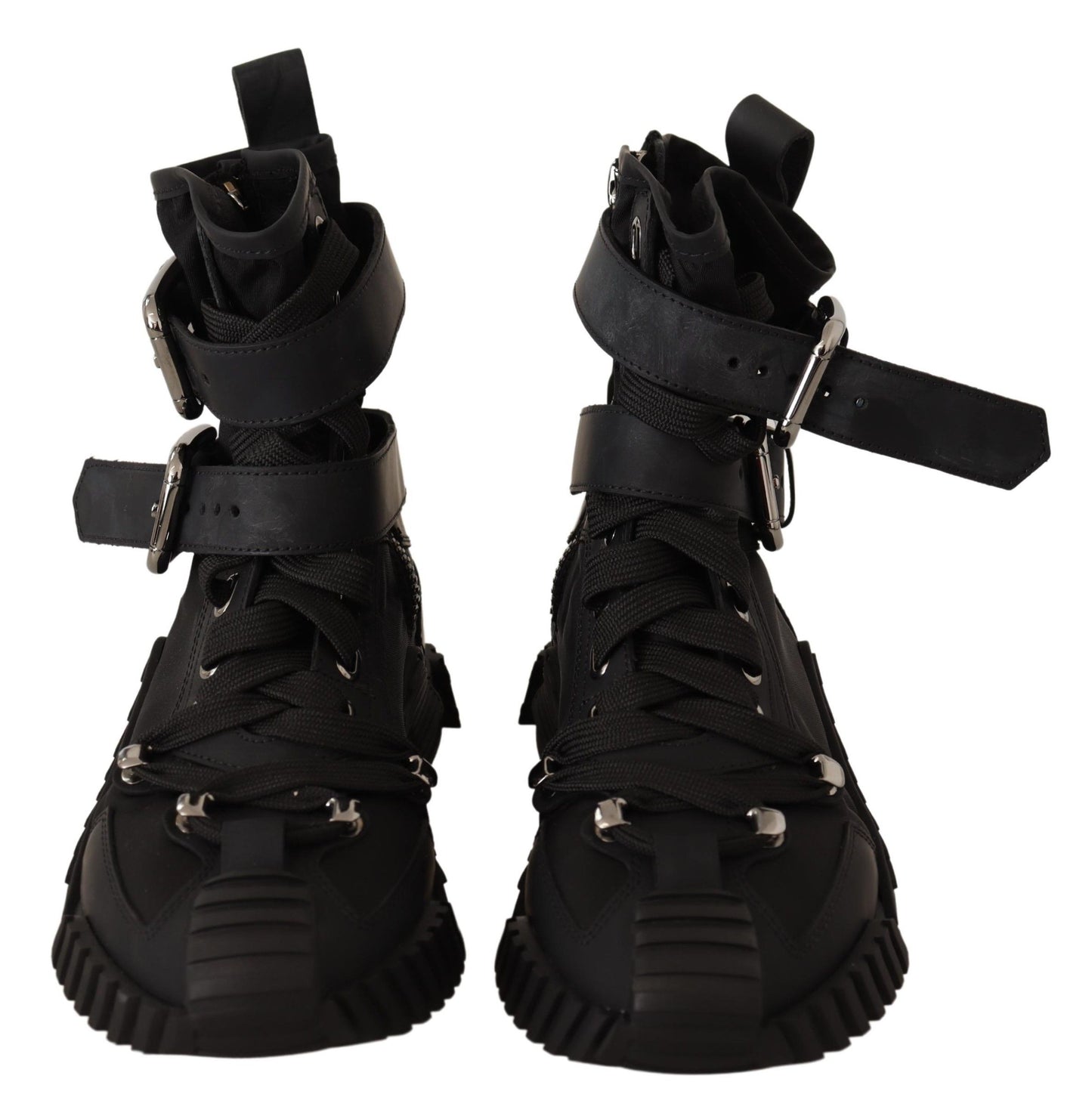 Elevated Trekking Boots with Sculpted Overlays