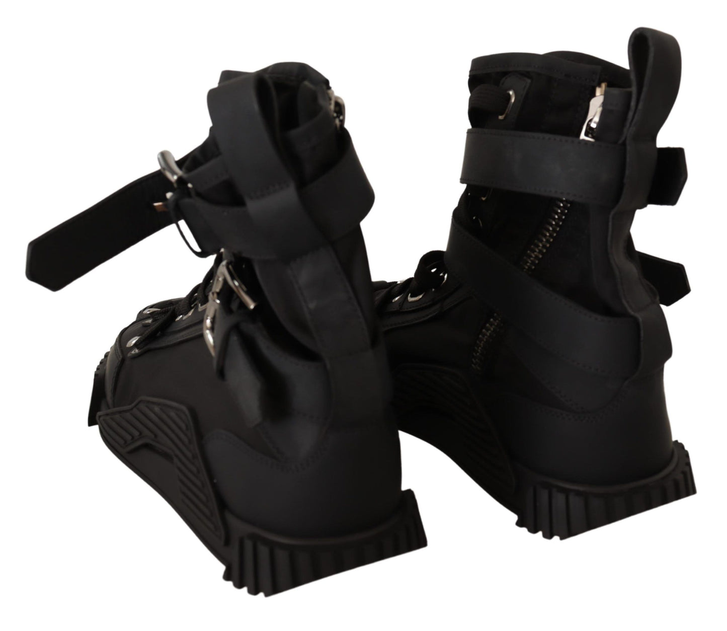 Elevated Trekking Boots with Sculpted Overlays