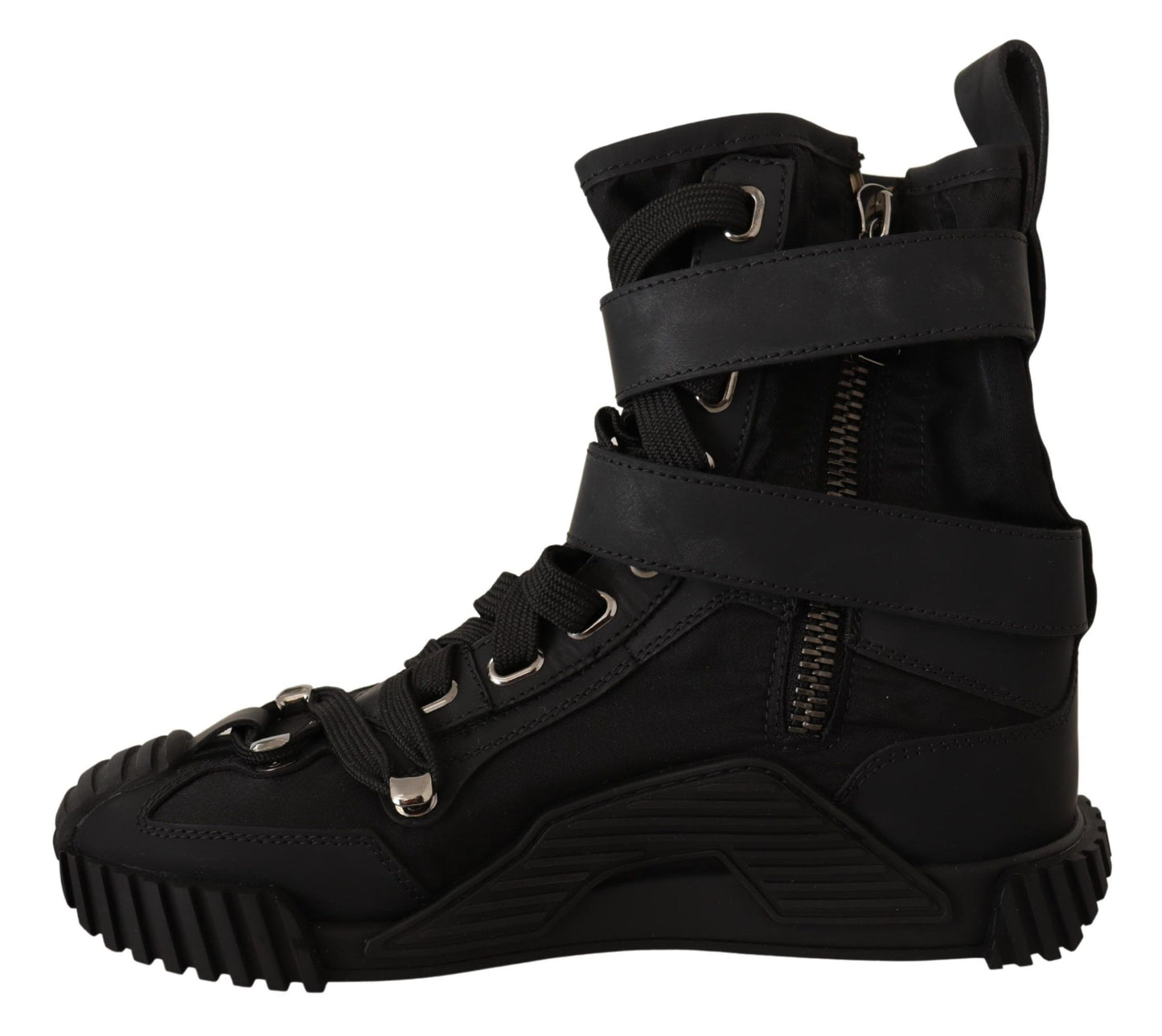 Elevated Trekking Boots with Sculpted Overlays