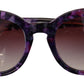 Chic Purple Lens Tortoiseshell Sunglasses