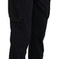 Elegant Black Cargo Pants with Belt