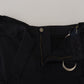 Elegant Black Cargo Pants with Belt
