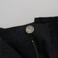 Elegant Black Cargo Pants with Belt
