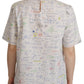 Algebra Print Round Neck Cotton Tee