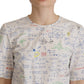 Algebra Print Round Neck Cotton Tee