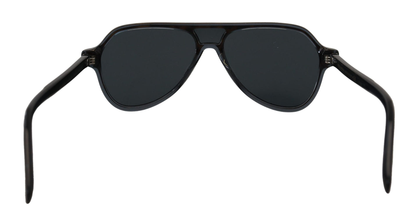 Chic Crystal-Layered Black Sunglasses