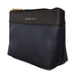 Elegant Leather Zip Pouch Wallet in Chic Black