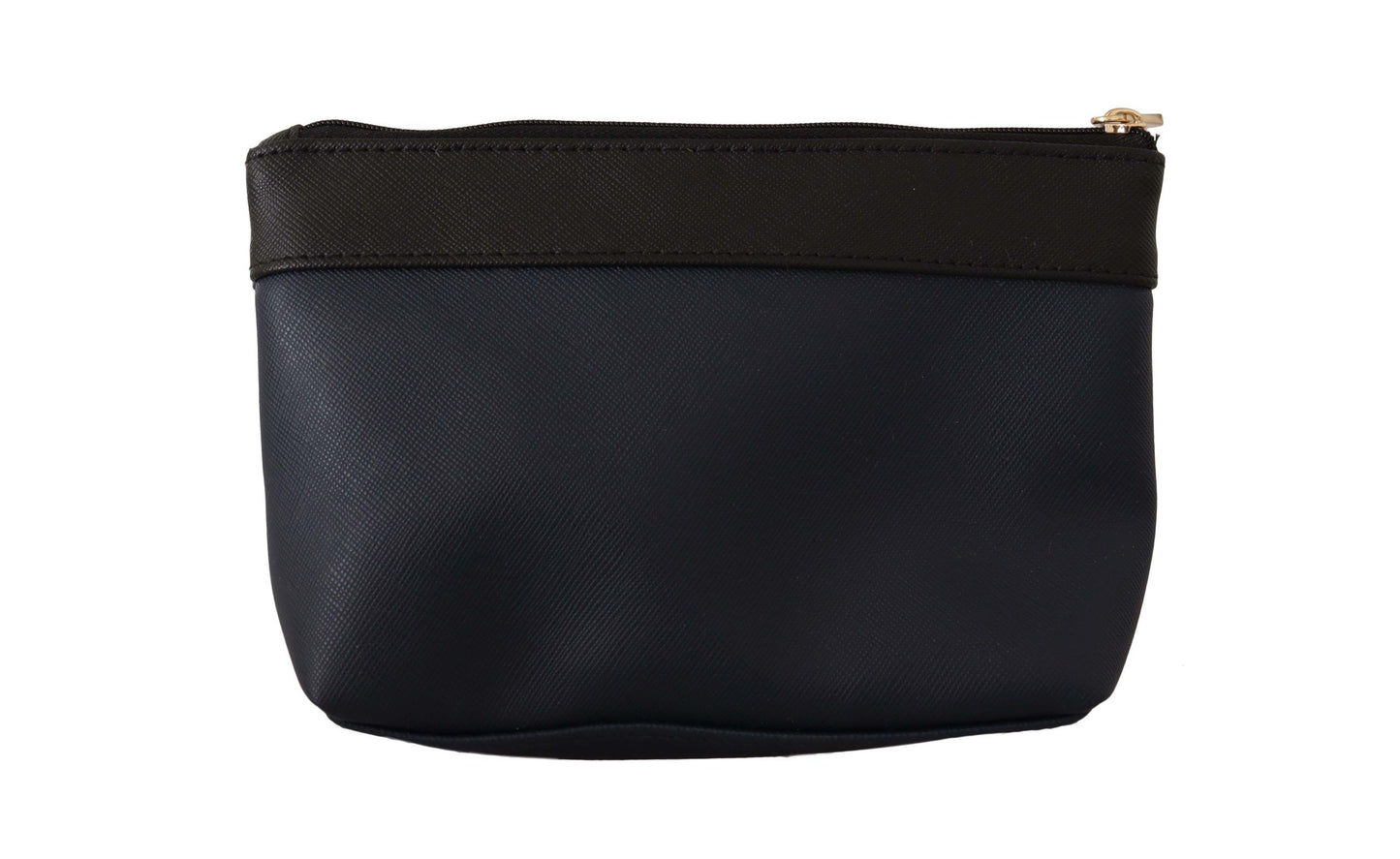 Elegant Leather Zip Pouch Wallet in Chic Black