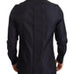 Regal Crown Embroidered Slim Fit Dress Shirt
