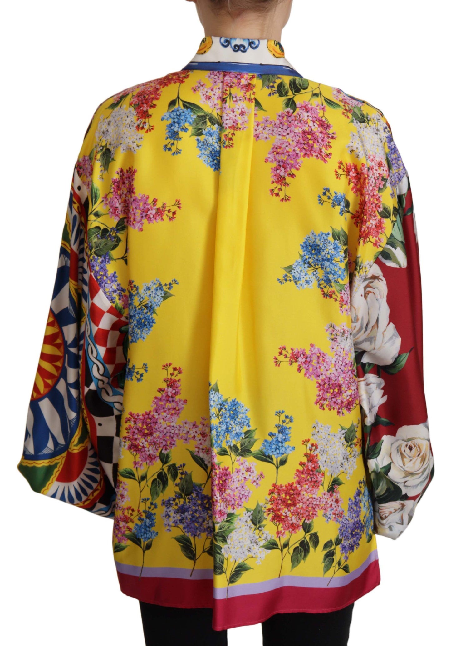 Elegant Floral Silk Blouse