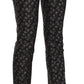 Chic Low Waist Skinny Pants in Black Gray
