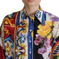 Elegant Floral Silk Blouse