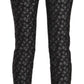 Chic Low Waist Skinny Pants in Black Gray
