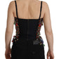 Multicolor Sleeveless Bustier Jeweled Spring Top