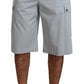 Elegant Light Blue Cargo Shorts