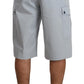 Elegant Light Blue Cargo Shorts